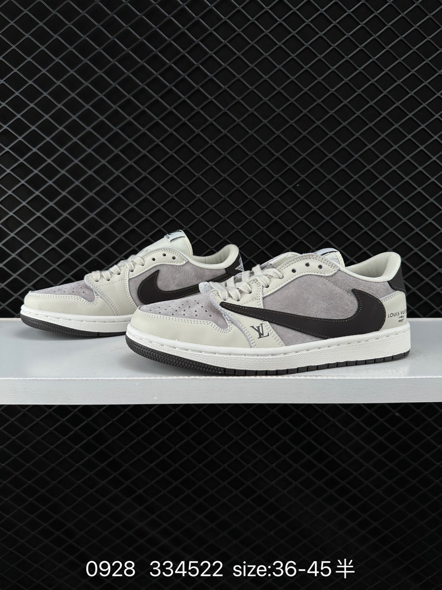 fragment design x Travis Scott x Nike Air Jordan 1 Low OG SP”Black/Green Toe“